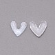 3D Heart with Glitter Powder Resin Cabochons(MRMJ-TAC0004-26C)-1
