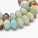 Rondelle Natural Flower Amazonite Beads Strands(G-K094-10x6mm-A)-1