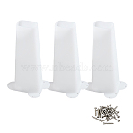 Cone Shape Plastic Bat Excluder, with Iron Screw, White, 150x90x57mm(AJEW-WH0534-70)