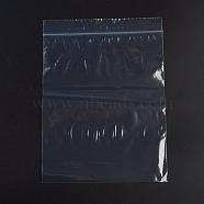 Plastic Zip Lock Bags, Resealable Packaging Bags, Top Seal, Self Seal Bag, Rectangle, White, 26x18cm, Unilateral Thickness: 2.1 Mil(0.055mm), 100pcs/bag(OPP-G001-F-18x26cm)