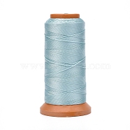 Polyester Threads, for Jewelry Making, Pale Turquoise, 0.2mm, about 1093.61 yards(1000m)/roll(NWIR-G018-B-06)