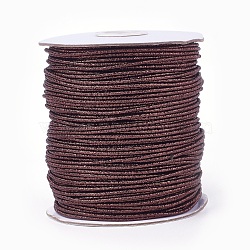 Polyester Cord, Brown, 2mm, 100yards/roll(300 feet/roll)(OCOR-E017-01A-08)