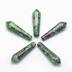 Natural Ruby in Zoisite Pointed Beads, Bullet, Undrilled/No Hole Beads, 30.5x9x8mm(G-E490-C14)