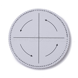 EVA Braiding Disc Disk, Macrame Board, DIY Braided Cord Bracelet, Craft Tool, Flat Round, White, 19x1.4cm(TOOL-F017-01B)