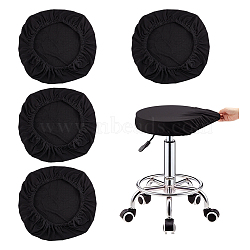 Fiber Stretch Round Bar Stool Covers, Stool Cushion Slipcover, Black, 500mm(AJEW-WH0307-33A)