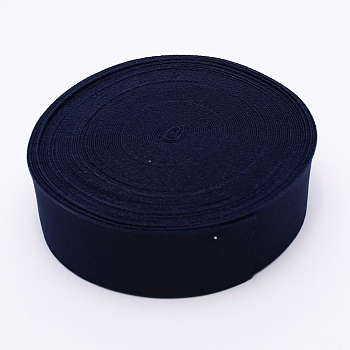Polyester Flat Elastic Rubber Band, Webbing Garment Sewing Accessories, Prussian Blue, 50mm
