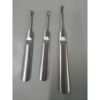 DIY Simple Chamfer, Type V, Type U, Groover Stainless Steel, Trenching Tool, Leather Carving Tool, 90~116mm, 3pcs/set