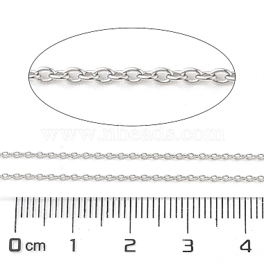 chaînes à maillons en argent sterling plaqué rhodium anti-ternissement 925(STER-E072-02P-02)-2