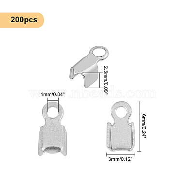 304 Stainless Steel Folding Crimp Ends(STAS-UN0009-33P)-3