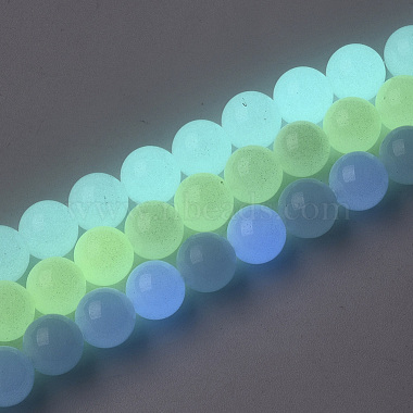 Synthetic Luminous Stone Beads Strands(G-S200-08A)-2