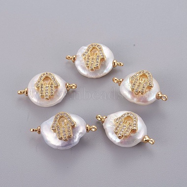 Golden Clear Nuggets Pearl Links