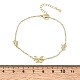 Brass Butterfly Link Bracelets(KK-CBAFF9E-01G)-5