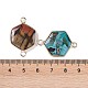 Dyed Synthetic Imperial Jasper Connector Charms(G-P529-04G)-3