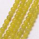 Natural Olive Jade Beads Strands(G-K146-64-3mm)-1