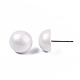 Pearlized Half Round Schima Wood Earrings for Girl Women(EJEW-N048-001-14)-3