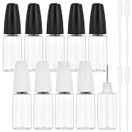 Column PET Refillable Dropper Bottle, with Stainless Steel Pin and Disposable Plastic Transfer Pipettes, Mixed Color, 24pcs/set(MRMJ-BC0002-54)