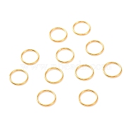 Brass Open Jump Rings, Long-Lasting Plated, Long-Lasting Plated, Round Ring, Real 18K Gold Plated, 20 Gauge, 8x0.8mm, Inner Diameter: 6.4mm(KK-F824-108E-G)