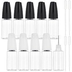 Column PET Refillable Dropper Bottle, with Stainless Steel Pin and Disposable Plastic Transfer Pipettes, Mixed Color, 24pcs/set(MRMJ-BC0002-54)