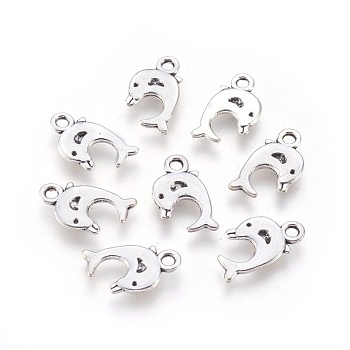 Tibetan Style Alloy Pendants, Lead Free and Cadmium Free, Antique Silver, 16mm long, 9mm wide, 2mm thick, hole: 2mm