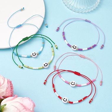 Seed Beads Beaded Beacelets(BJEW-MZ00327)-1