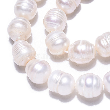 brins de perles de culture d'eau douce naturelles(PEAR-N012-08G)-3