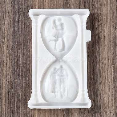 Valentine's Day Sandglass with Couple DIY Wall Decoration Silicone Molds(SIL-F007-11)-2