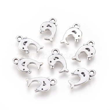 Antique Silver Dolphin Alloy Charms