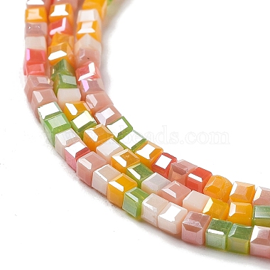 brins de perles de verre de galvanoplastie de couleur dégradée(X-GLAA-E042-05-B03)-4
