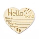 Accesorios de madera para fotos de bebé hello world(WOOD-D023-04)-1