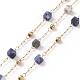 Natural Sodalite Square Beaded Chains(AJEW-SZ0002-43A)-1