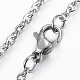 304 Stainless Steel Cable Chain Necklaces(NJEW-K090-01P)-2