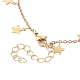 Star Brass Charm Cable Chain Link Bracelet Making(AJEW-JB01150-46)-3