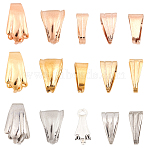 60Pcs 15 Style Ion Plating(IP) 304 Stainless Steel Snap On Bails, Mixed Color, 6~11x3~10.5x1.5~6.5, 4Pcs/Style, 15 Style, 60Pcs(STAS-OC0001-09)
