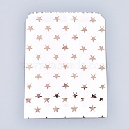 Star Pattern Eco-Friendly Kraft Paper Bags, Gift Bags, Shopping Bags, Rectangle, Light Salmon, 18x13x0.01cm(AJEW-M207-G01-01)