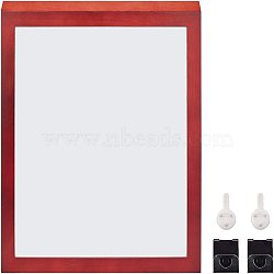 Wood Picture Frame, with Organic Glass, for Wall Hanging and Tabletop Display, Rectangle, Dark Red, 33.2x28.2x2cm, Inner Size: 29.2x24.2cm(DIY-WH0162-11C)