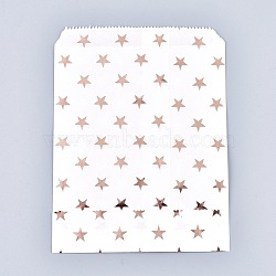 Star Pattern Eco-Friendly Kraft Paper Bags, Gift Bags, Shopping Bags, Rectangle, Light Salmon, 18x13x0.01cm(AJEW-M207-G01-01)