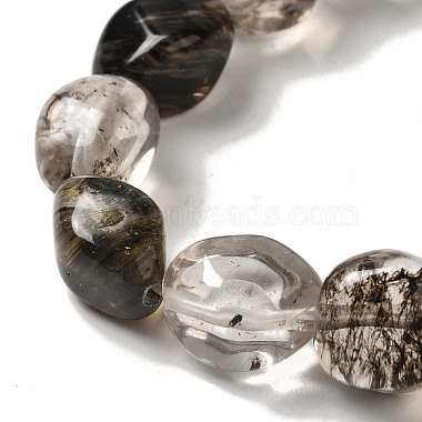 Glass Imitation Rutilated Quartz Beads Strands(G-B078-D30-04)-4