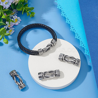 4Pcs Tibetan Style Stainless Steel Connector Charms(STAS-AR0001-97)-4