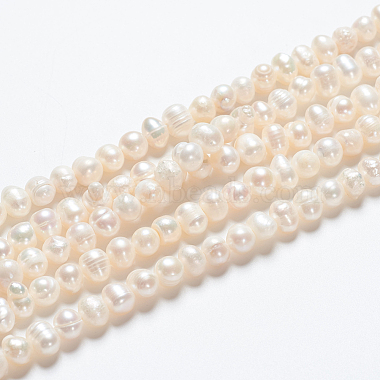 Natural Cultured Freshwater Pearl Beads Strands(PEAR-L001-F-08)-5