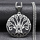 Non-Tarnish 304 Stainless Steel Pendant Necklaces(NJEW-C042-09P)-1