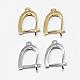 Brass Micro Pave AAA Cubic Zirconia Ear Harp Hoop Earring Findings(KK-F699-04-NR)-1