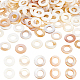 Elite 200pcs Natural Freshwater Shell Linking Rings(SHEL-PH0001-22)-1