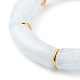 Acrylic Tube Beaded Stretch Bracelets(X-BJEW-JB07774-04)-4