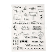 TPR Words Transparent Stamps, for DIY Scrapbooking, Photo Album Decorative, Cards Making, Holiday Pattern, 21x15x0.3cm, Pattern: 4~74x9~94mm.(DIY-G034-01C)