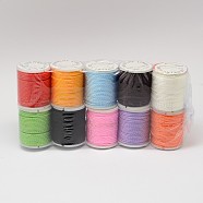 Mixed Nylon Threads, Mixed Color, 1mm, about 10yards/roll, 10roll/bag(NWIR-N003-1mm-01)