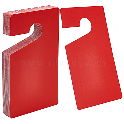 PP Plastic Hanging Door Handle Hanger Tags, Blank Memo Board, for Home, Hotel, Store, Red, 127x76.2mm(DIY-WH0364-001)