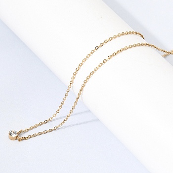 304 Stainless Steel Rhinestone Pendant Necklaces, Ion Plating(IP), Flat Round, Real 18K Gold Plated, 15.55 inch(39.5cm)