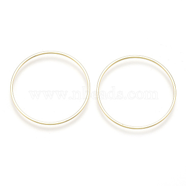 Real 18K Gold Plated Ring Brass Linking Rings