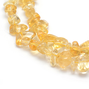 citrine naturelle brins de perles(G-P332-51)-3