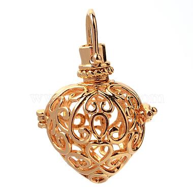 Golden Heart Brass Pendants